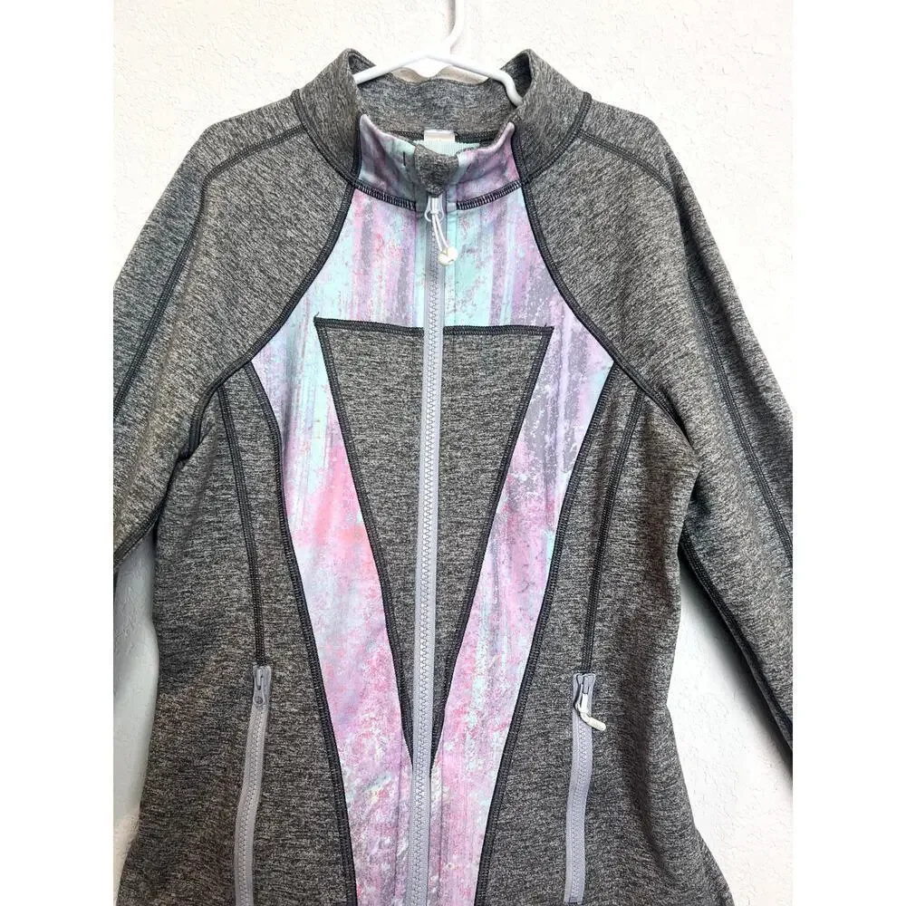 Ivivva by Lululemon Full Zip Jacket In Heathered Gray Size 14